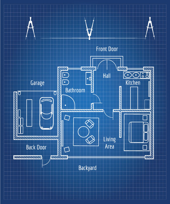 Floor plans for residential houses